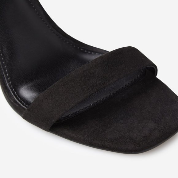 #NWT - SIZE 10 -SANDAL -FAUX LEATHER - BLOCK HEEL SQUARE TOE BUCKLE CLOSURE HEEL - Picture 4 of 6